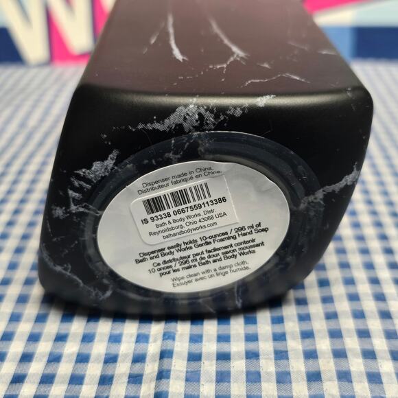 BBW Black Marble Gentle & Clean Foaming Hand Soap Dispenser - Picture 3 of 3